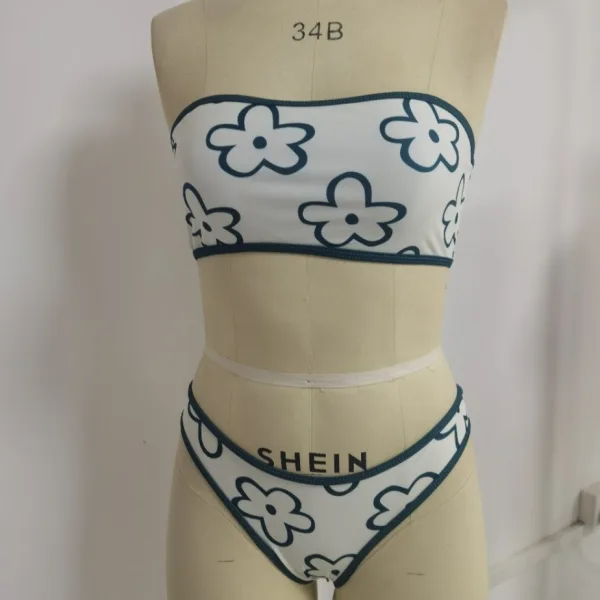 Ocean Green Floral Bikini Set
