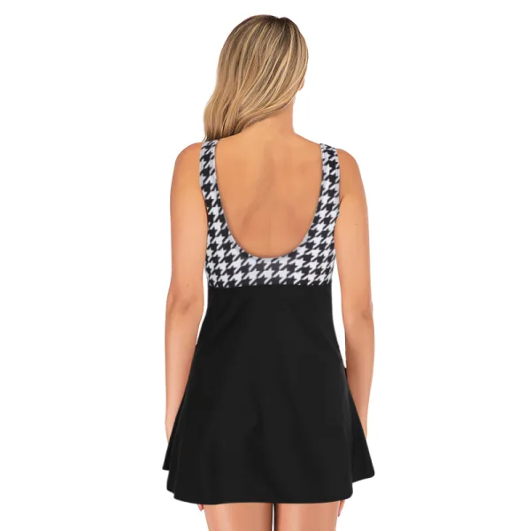 Leopard Print Knotted One-Piece Swimsuit