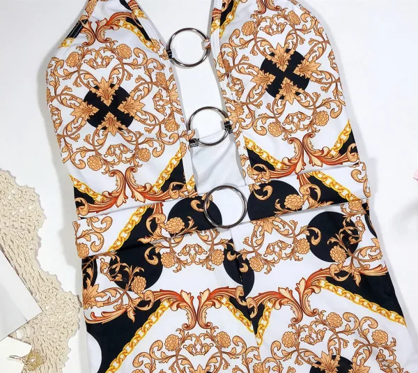 Sun-Kissed Cutout One-Piece Swimsuit