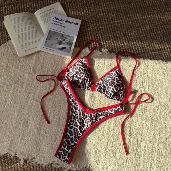Leopard Print Bikini Set