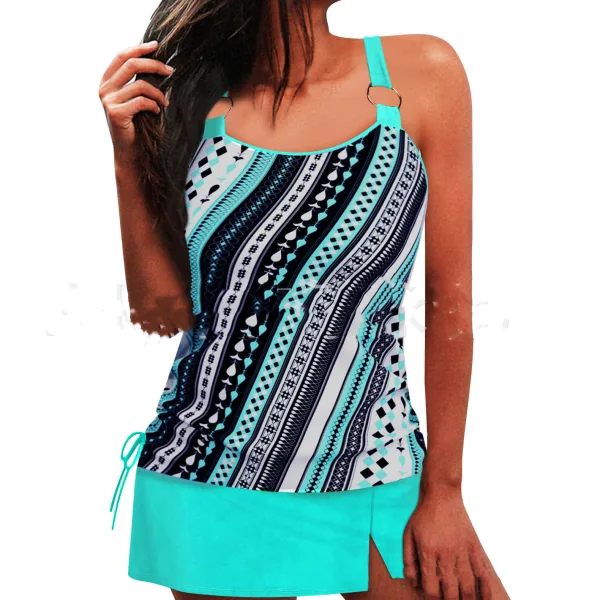Essential Two-Piece Swim Set with Matching Shorts
