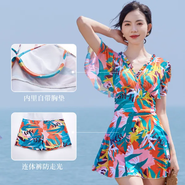 One-Piece Swimsuit in Vibrant Print