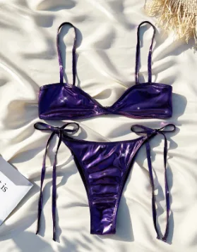 Aura Metallic Bikini Set