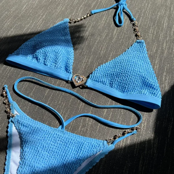 Chain Detail Bikini Set