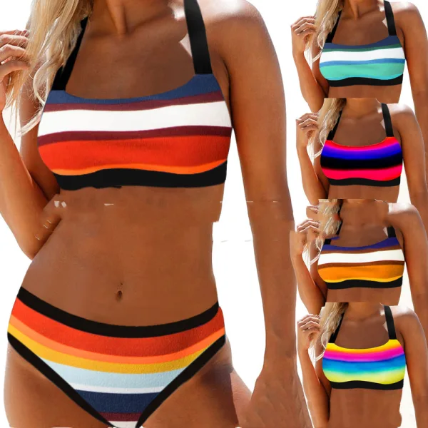 Aura Strapless Tube Top Bikini Set