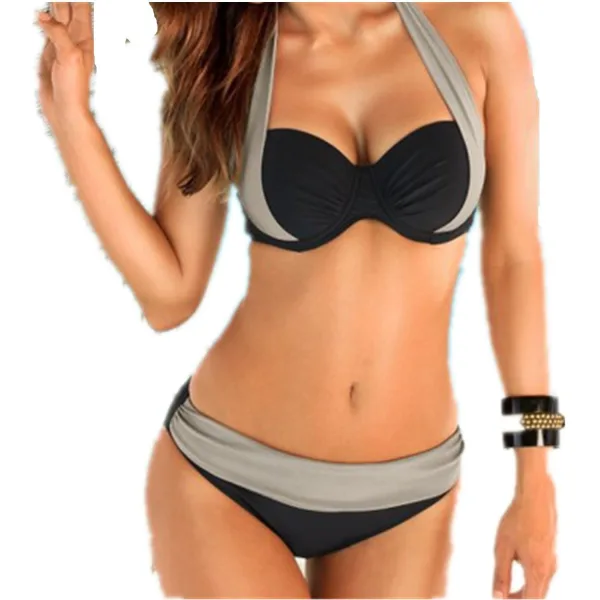 Halter High-Waist Bikini Set