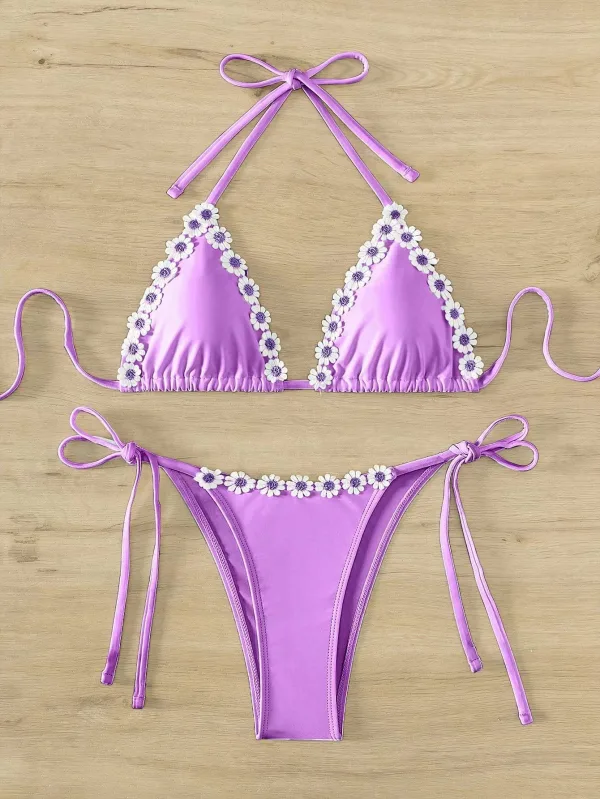 Jacquard Two-Piece Bikini Set