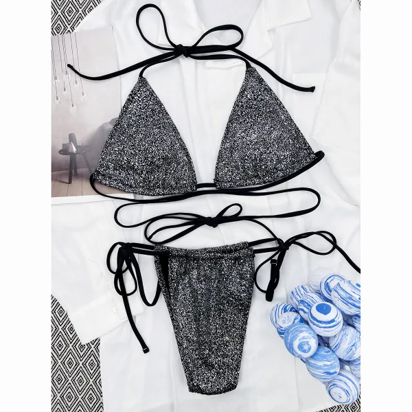 Luna Lace-Up Bikini Set