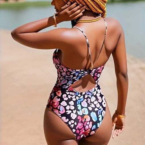 Floral Print One-Piece Swimsuit
